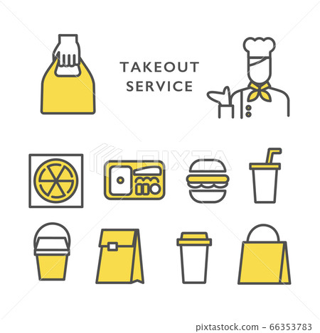 外賣/外賣服務插圖素材集 66353783