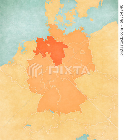Map of Germany - Lower Saxony 66354840