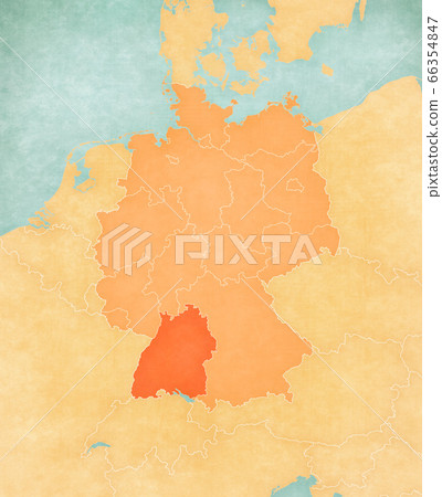 Map of Germany - Baden-Wurttemberg 66354847