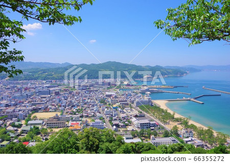 從兵庫縣淡路島住本城眺望住本市和大濱 從兵庫縣淡路島住本城眺望住本市和大濱 66355272