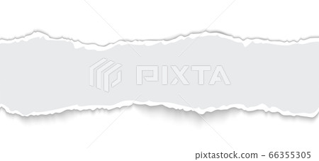 Torn paper with ripped edges realistic vector illustration 66355305