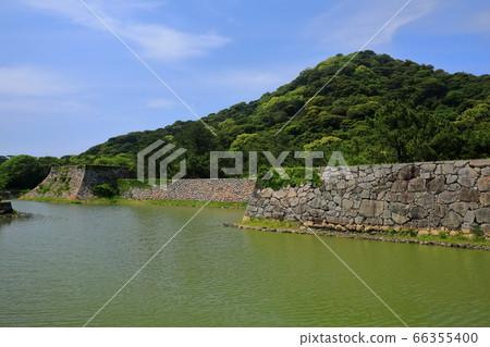 [山口縣] gi城城堡遺址和日照山在晴朗的天氣下 66355400