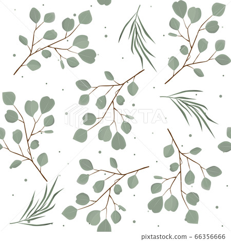 Abstract seamless pattern with leaves. Vector Abstract seamless pattern with leaves. Vector 66356666