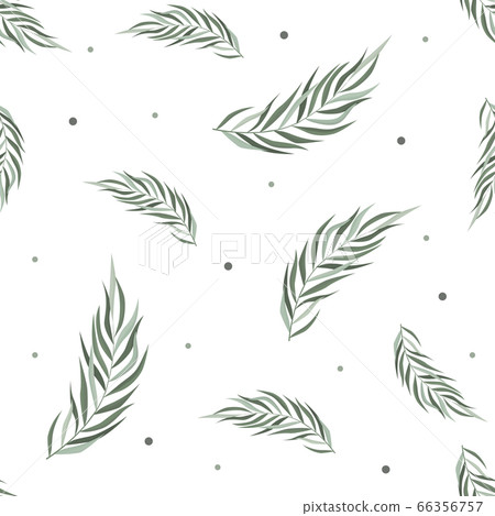 Abstract seamless pattern with tropical leaves. Abstract seamless pattern with tropical leaves. 66356757