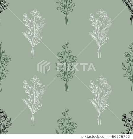 Abstract seamless pattern with tropical leaves. Abstract seamless pattern with tropical leaves. 66356762