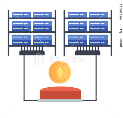 Bitcoin Mining Farm. Digital Crypto Currency. Bitcoin Mining Farm. Digital Crypto Currency. 66356933