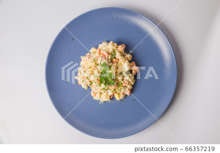 russian salad (isolated on white) russian salad (isolated on white) 66357219