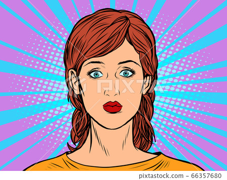 Pop art woman portrait Pop art woman portrait 66357680