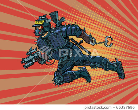 super cop from the future, cyberpunk. Police super cop from the future, cyberpunk. Police 66357696