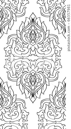 Elegant eastern ornament. Elegant eastern ornament. 66357981