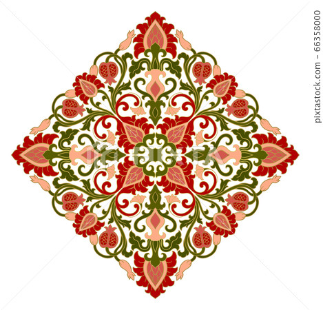Floral medallion for design. 66358000