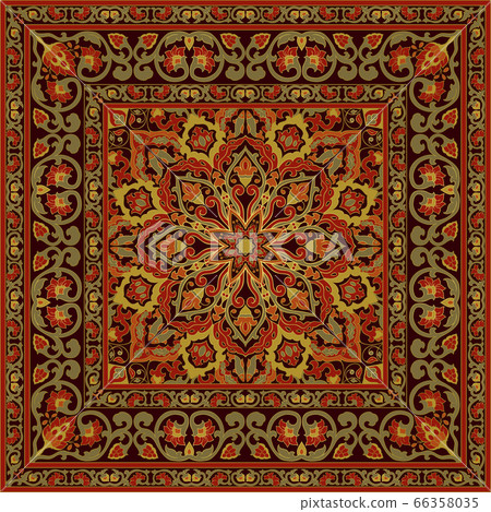 Oriental ornamental carpet. 66358035