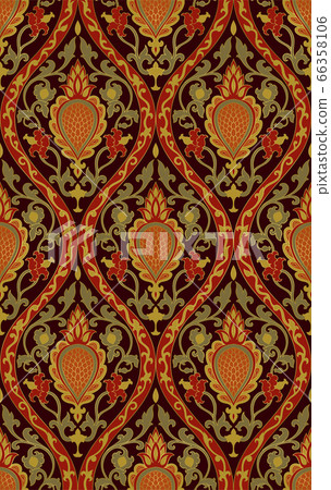 Colorful floral pattern. 66358106