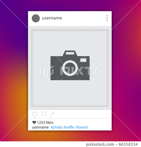 Social media blog network photo frame 66358334