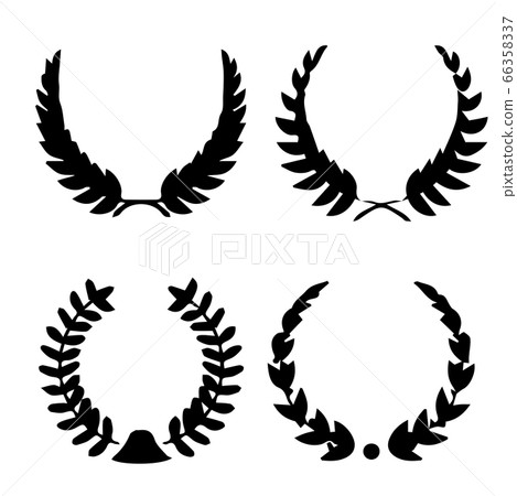 Silhouette circular wreath set Silhouette circular wreath set 66358337