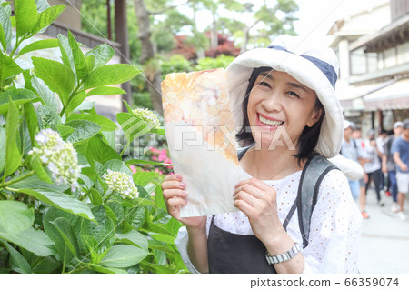神奈川縣藤澤市江之島市的旅行女孩 66359074