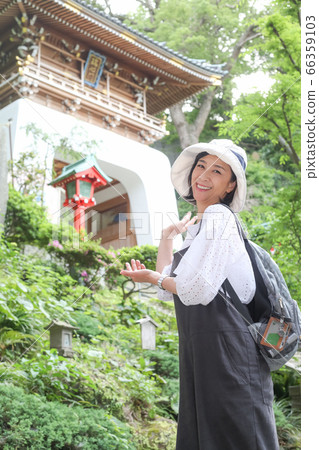 Travel Girl Enjoying Enoshima City, Fujisawa City, Kanagawa Prefecture Travel Girl 66359103