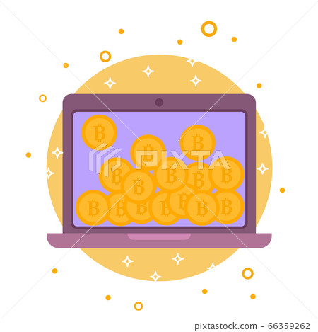 Cryptocurrency process and mining icon - Stock Illustration [66359262 ...