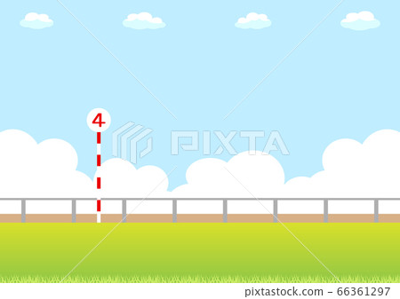 Landscape at the racecourse 66361297