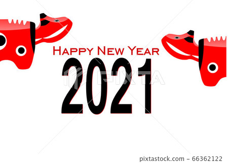 新年賀卡2021 Akabeko 66362122