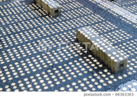 Block of car parking, parking lot, shaded dots Block of car parking, parking lot, shaded dots 66363363