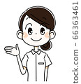 A woman who spreads her hands A woman who spreads her hands 66363461