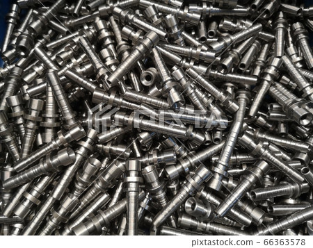 Manufacturing. high precision steel hydraulic fitting parts for factory system. 66363578