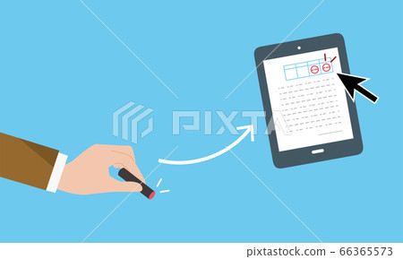 DX,插圖圖像從郵票到電子合同 DX,插圖圖像從郵票到電子合同 66365573