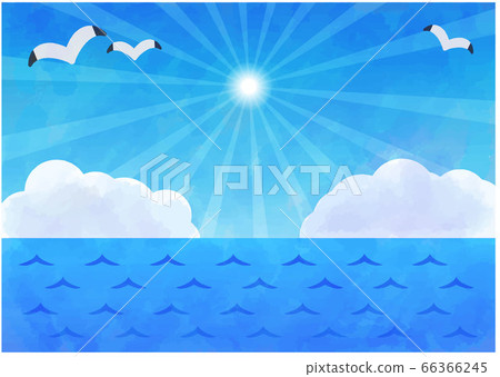 Summer background illustration / analog style Summer background illustration / analog style 66366245