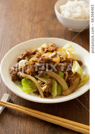 Stir-fried beef 66366465