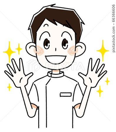Nurse woman with shiny hands Nurse woman with shiny hands 66366606