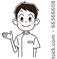 A man who spreads his hands and is a nurse A man who spreads his hands and is a nurse 66366608