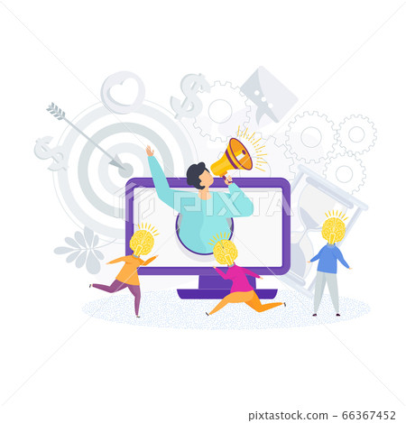 Human resources flat vector concept. HR.... - Stock Illustration ...
