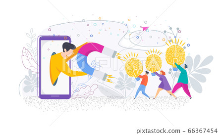 Human resources flat vector concept. HR.... - Stock Illustration ...