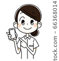 Nurse woman with smartphone Nurse woman with smartphone 66368014