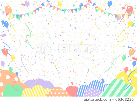 派對裝飾彩雲與五彩紙屑 派對裝飾彩雲與五彩紙屑 66368236