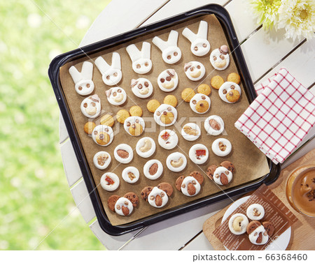 Marshmallow cookies in the form of animals 66368460