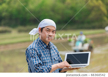 Smart agriculture managed by a laptop (solution innovator) 66368542