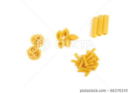 Collection of italian pasta portion isolated on white background. Collection of italian pasta portion isolated on white background. 66370145
