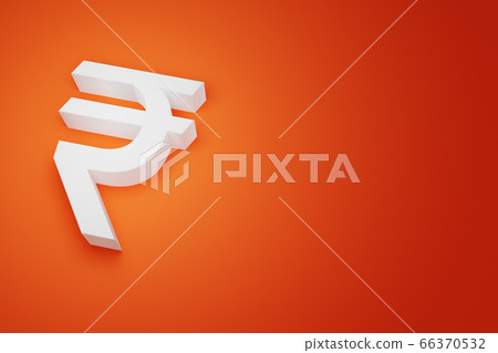 INR Indian Rupee India Bhutan Currency Sign for 66370532