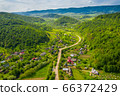 Carpathian gorge in the mountains. 66372429