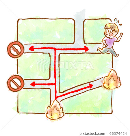Evacuation route Evacuation route 66374424