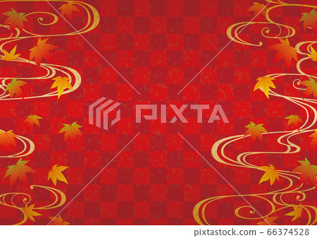 Autumn Japanese pattern frame 02 - Stock Illustration [66374528] - PIXTA