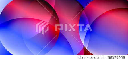 Circle modern geometric abstract background with liquid gradients 66374966