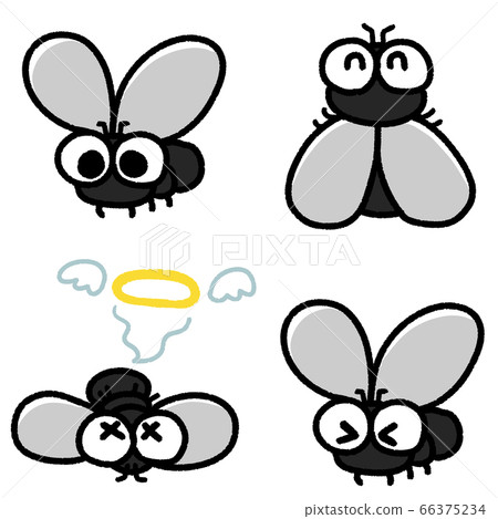 可愛的蒼蠅和蒼蠅的姿勢集 可愛的蒼蠅和蒼蠅的姿勢集 66375234