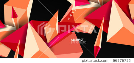 Trendy simple triangle abstract background, dynamic motion concept. Vector Illustration For Wallpaper, Banner, Background, Card, Book Illustration, landing page 66376735
