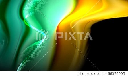 Liquid colors fluid gradients on black background Liquid colors fluid gradients on black background 66376905