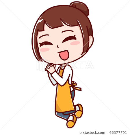 A woman jumping in a wish pose A woman jumping in a wish pose 66377791