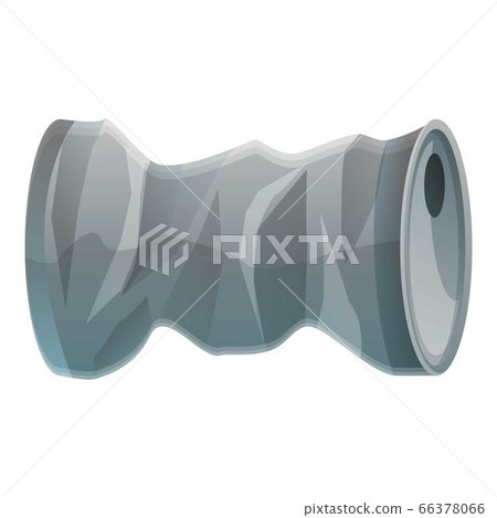 Garbage soda tin can icon, cartoon style 66378066