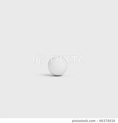 White ball on white background concept 3D rendering White ball on white background concept 3D rendering 66378816